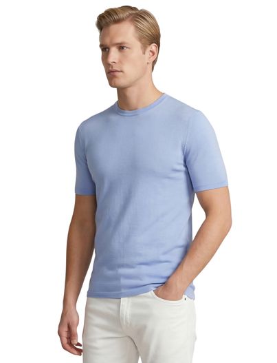 Born With Appetite Born with appetite lenny knitted shirt lichtblauw