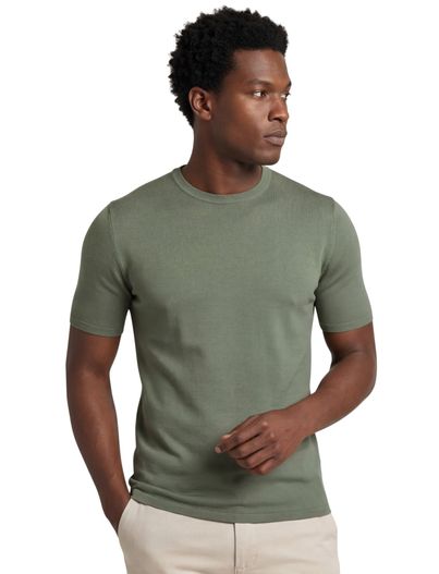 Born With Appetite Born with appetite knitted t-shirt groen effen