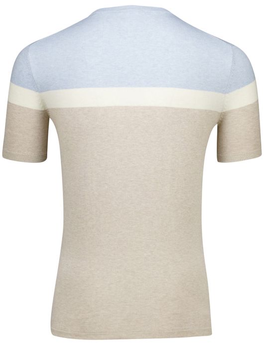 Born with Appetite River knitted T-shirt lichtblauw