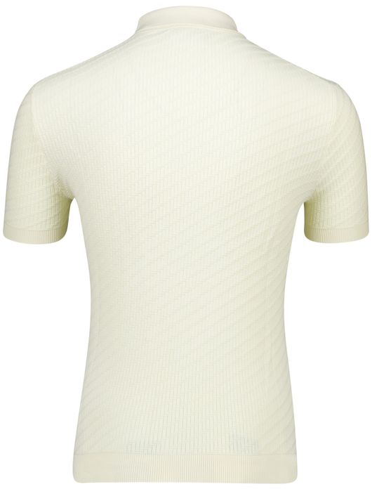 Born with appetite simon knitted polo creme katoen