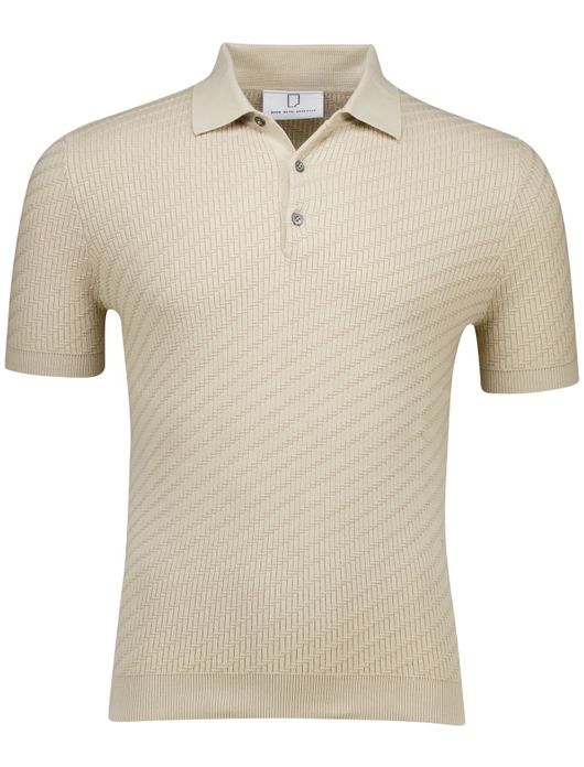 Born with Appetite SImon knitted polo beige