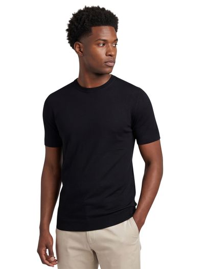 Born With Appetite Born With Appetite Wake Knitted T-shirt Zwart