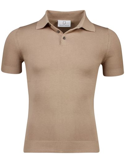 Born With Appetite Born with appetite polo knitted bruin effen