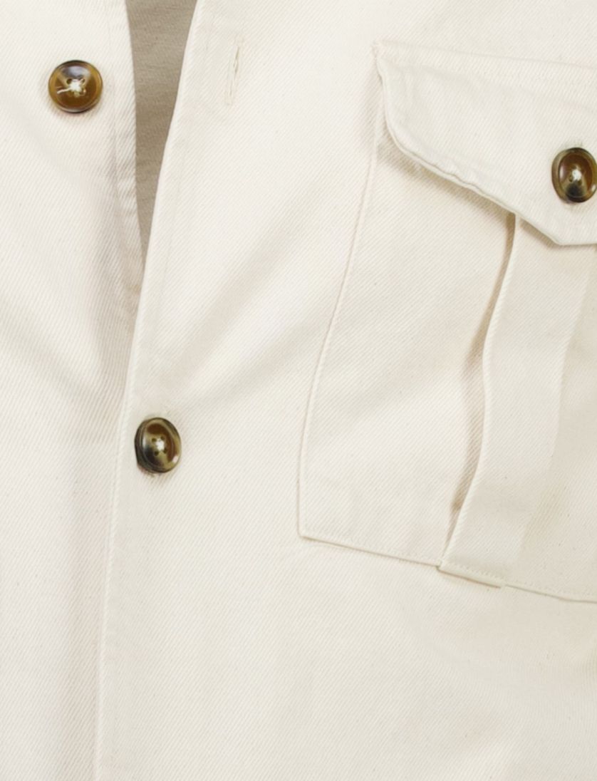 Born with Appetite Owen shirtjacket creme katoen