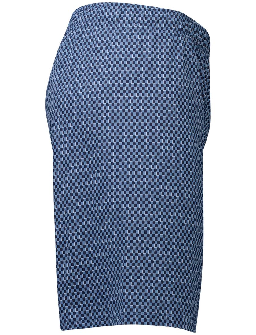 Schiesser shortama blauw katoen