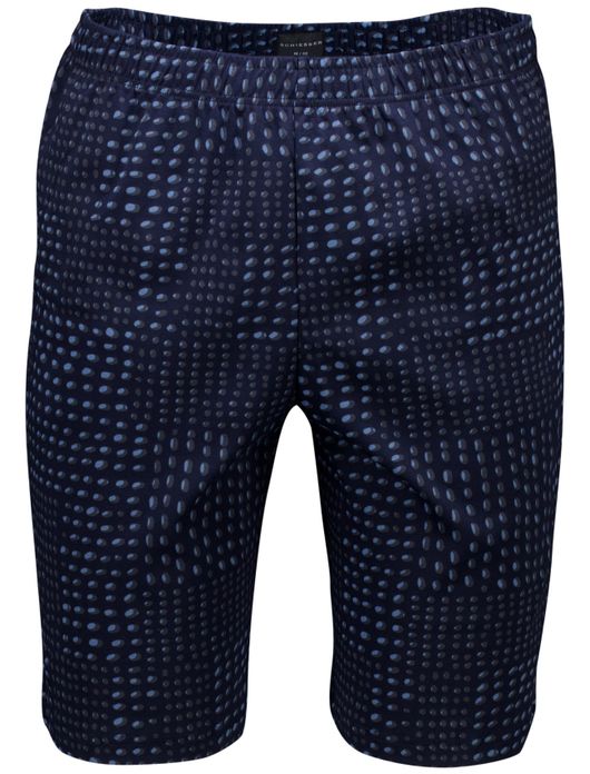 Schiesser single jersey pyjama short donkerblauw