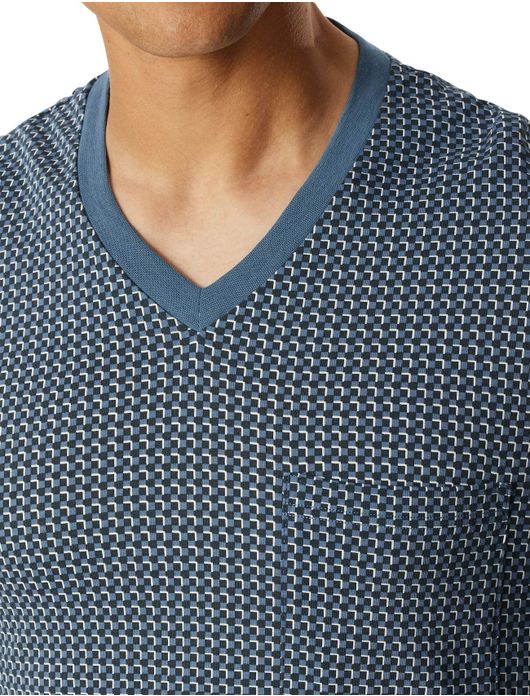 Schiesser pyjama blauw