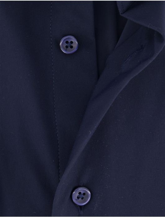 Cavallaro overhemd donkerblauw Tanisco effen
