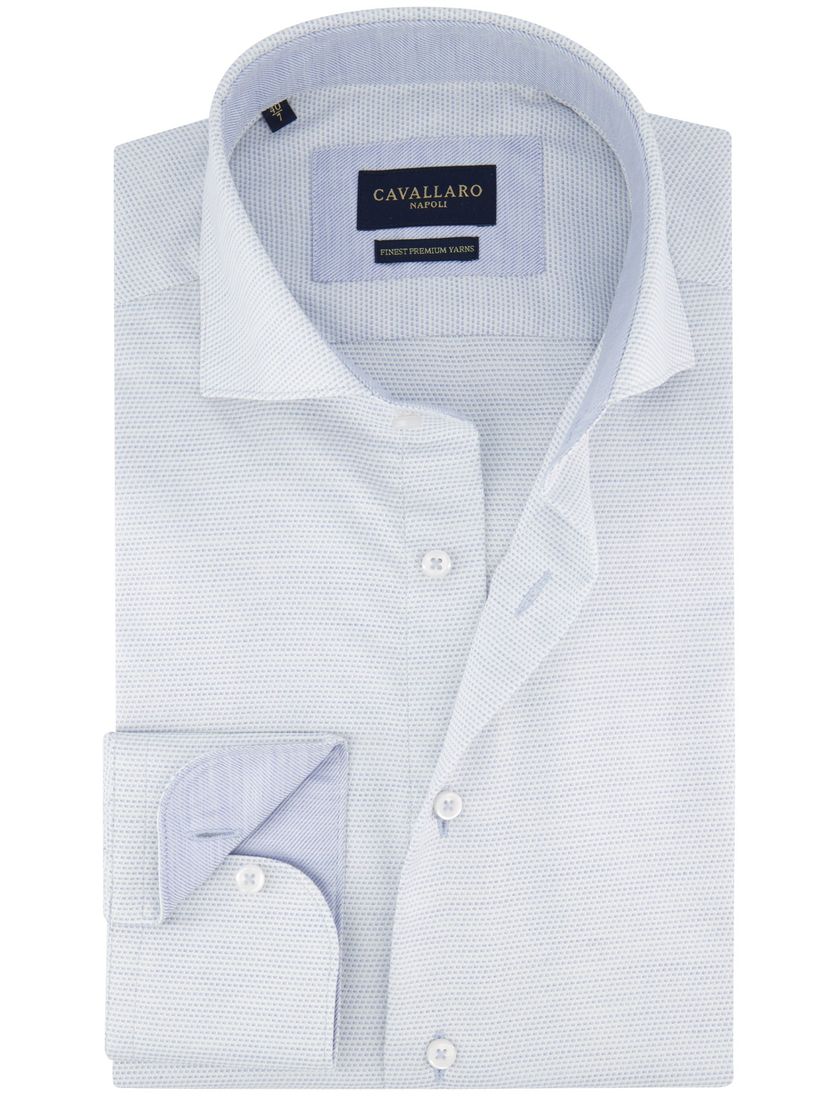 Cavallaro Napoli Triveno overhemd ml7 lichtblauw