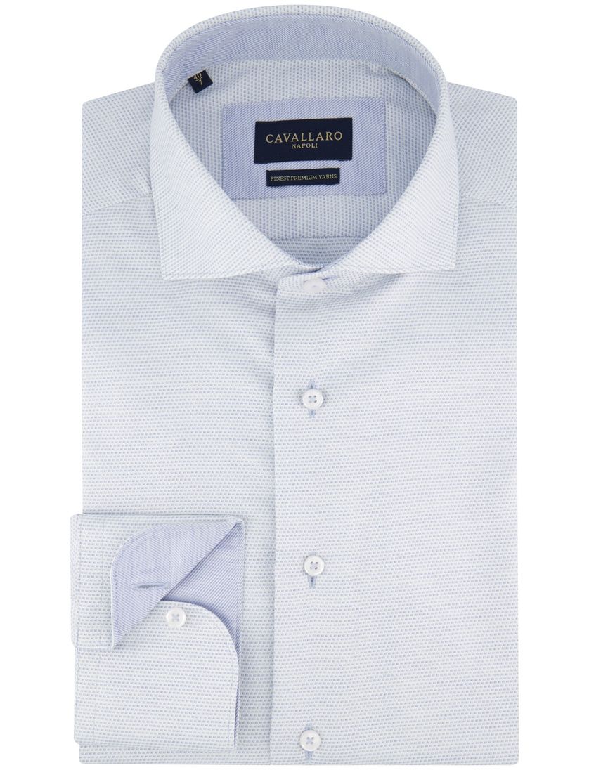 Cavallaro Napoli Triveno overhemd ml7 lichtblauw