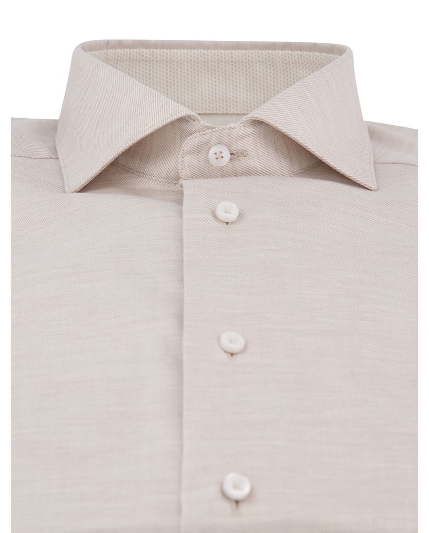 Cavallaro Felicio overhemd beige gebreid lange mouw