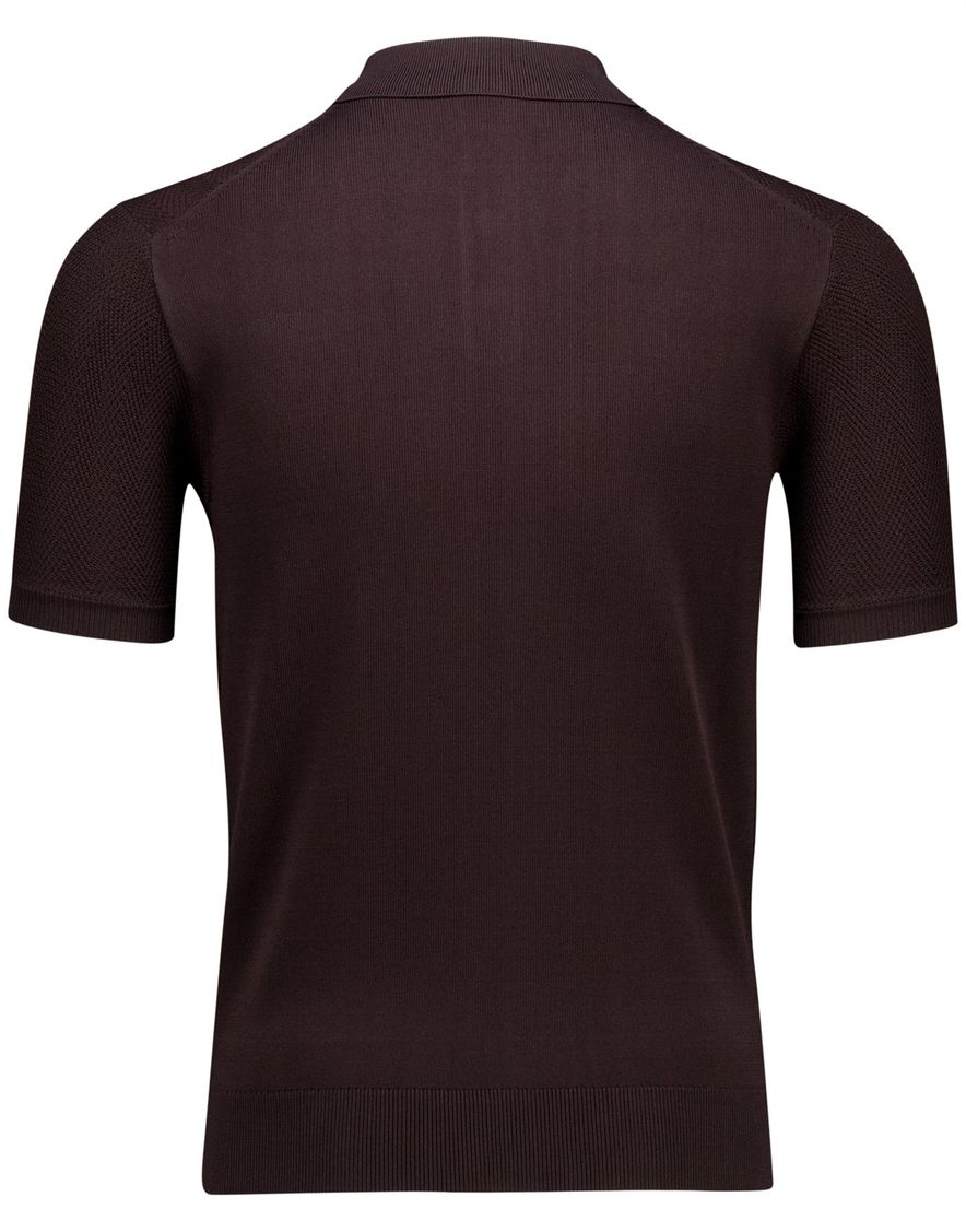 Cavallaro Miro polo gebreid bruin