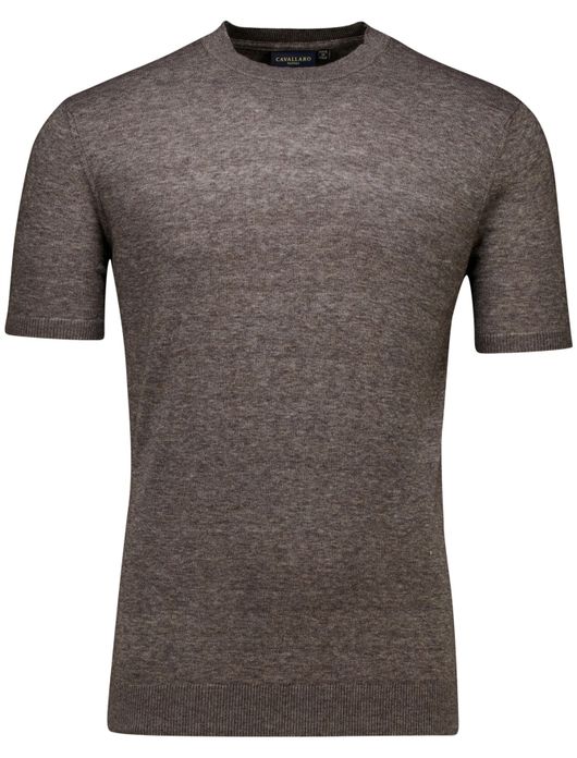 Cavallaro Castro t-shirt gebreid bruin