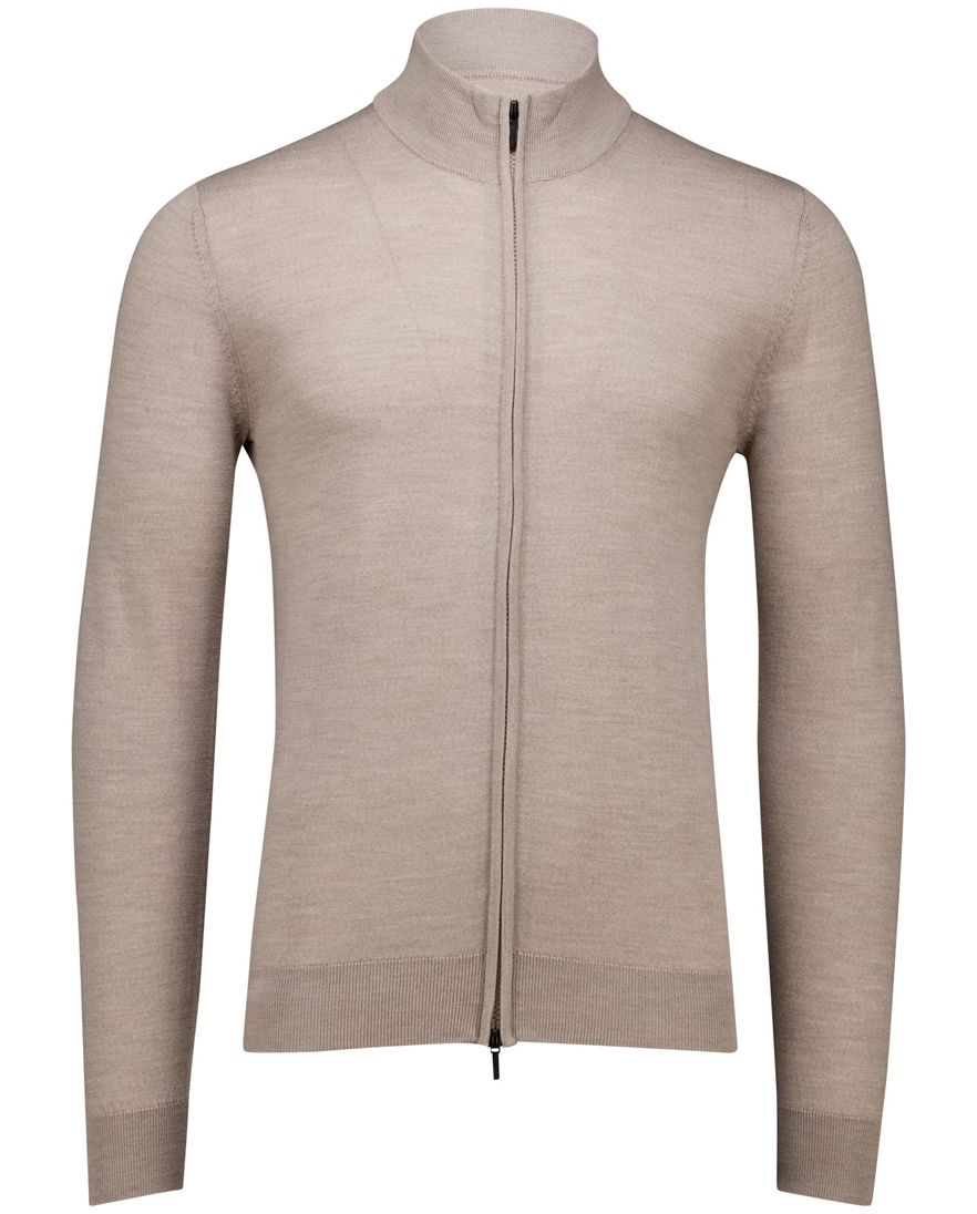 Cavallaro Napoli Saronno full zip vest bruin