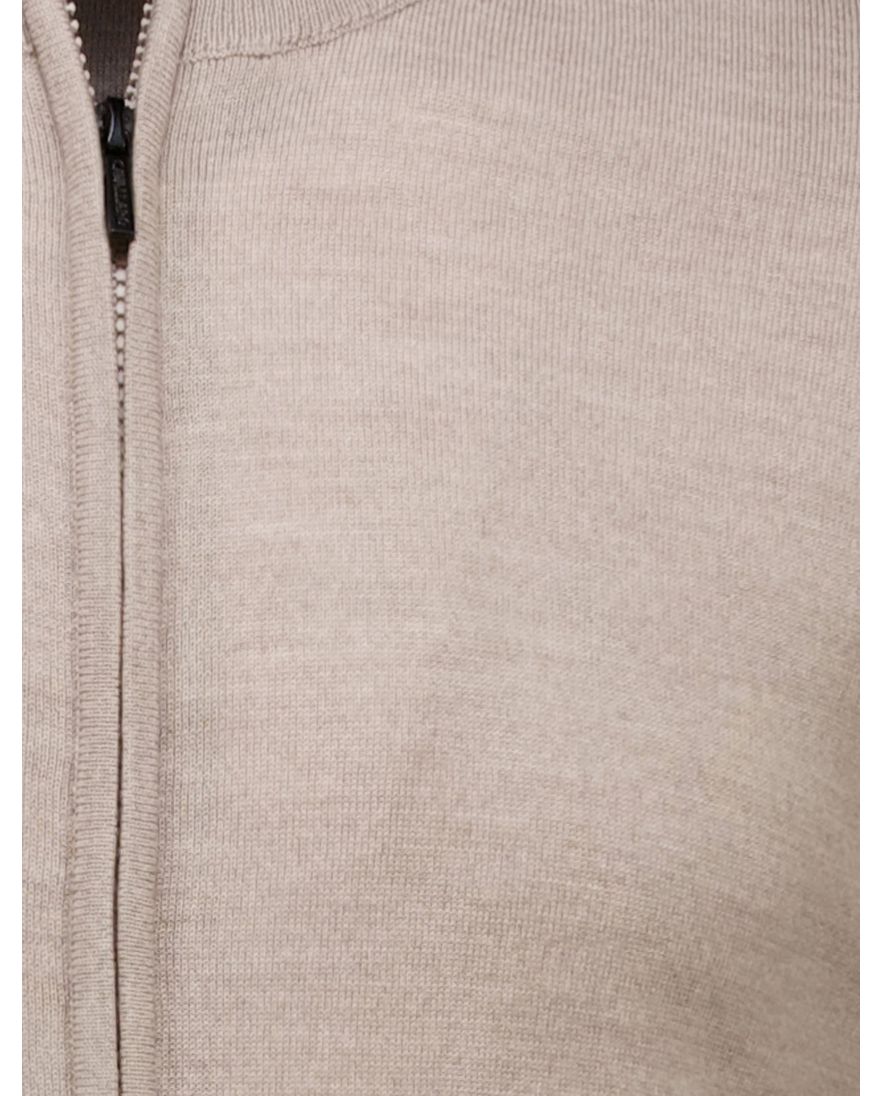 Cavallaro Napoli Saronno full zip vest bruin