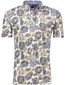 Eden Valley polo bruin geprint regular fit katoen