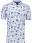 Eden Valley polo blauw geprint pique