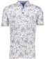 Eden Valley polo wit geprint regular fit pique