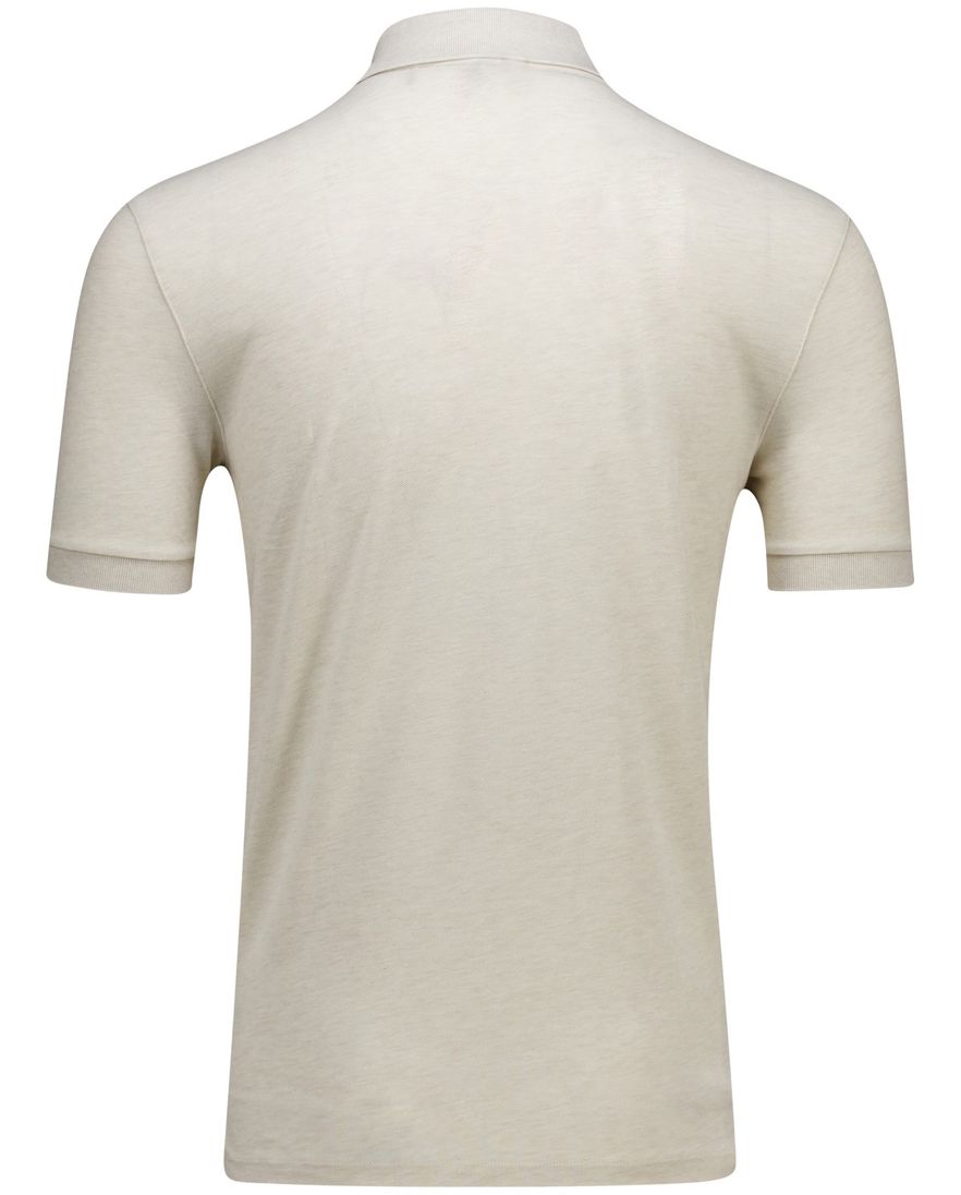 Boss Black Pallas pique polo beige katoen normale fit