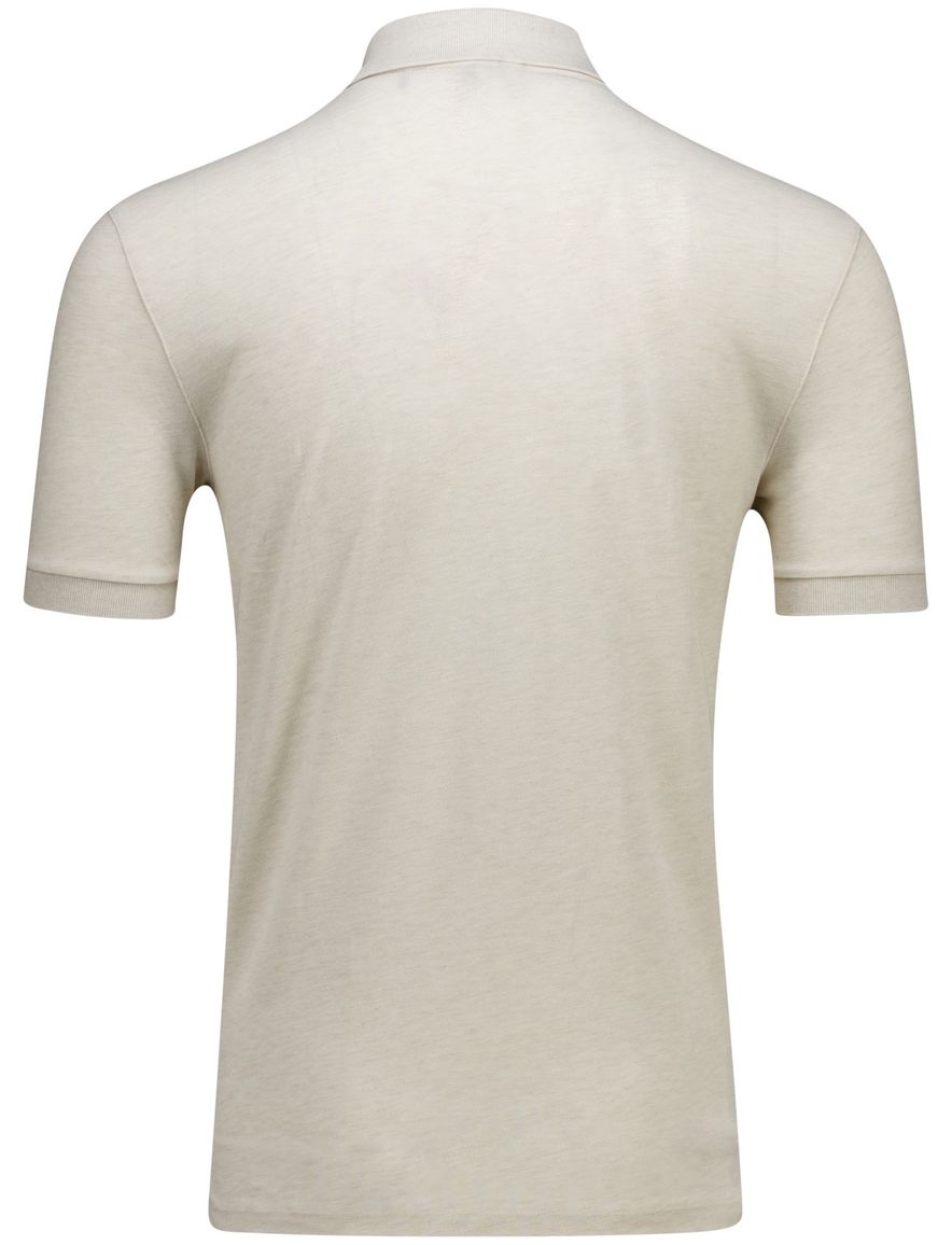 Boss Black Pallas pique polo beige katoen normale fit