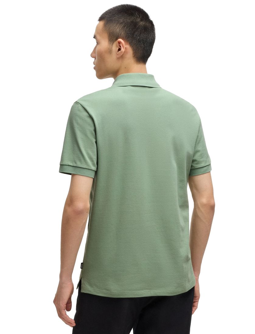 Bonneterie poloshirt Pallas groen 2-knoops