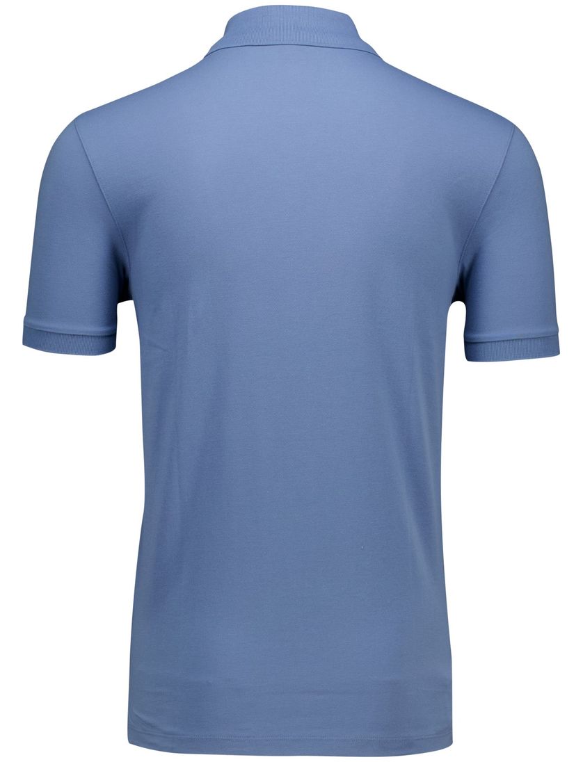 BOSS orange polo blauw Pallas effen korte mouw