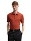 BOSS polo roest-oranjee effen korte mouw Pallas
