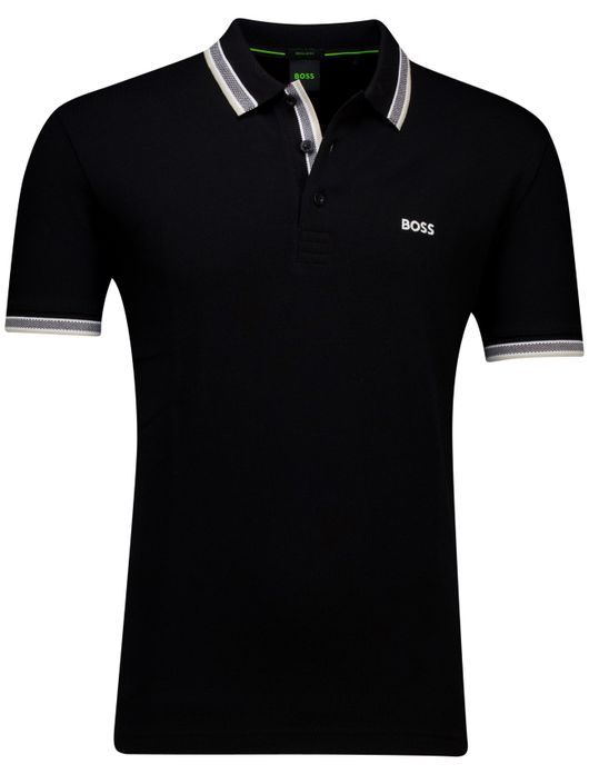 Hugo Boss Green Paddy regular fit polo zwart