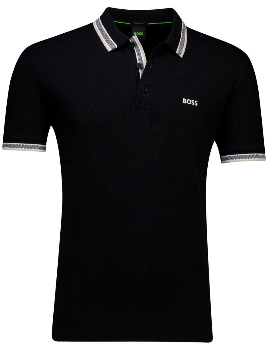 Hugo Boss Green Paddy regular fit polo zwart