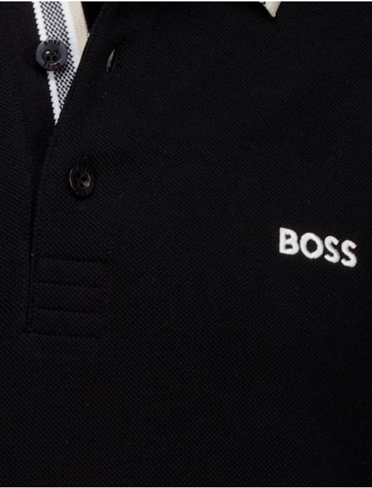 Hugo Boss Green Paddy regular fit polo zwart