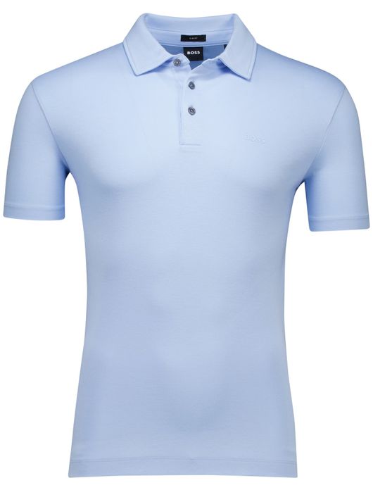 Boss Black Palosh polo lichtblauw jersey