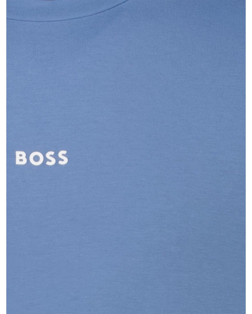 Boss Orange TChup blauw effen normale fit katoen