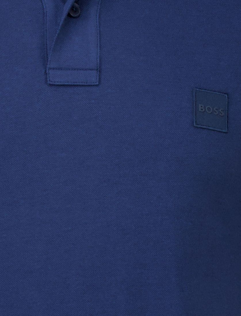 Hugo Boss Orange Bonneterie KM Open Blue katoen