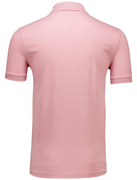 BOSS polo korte mouw roze effen Passenger