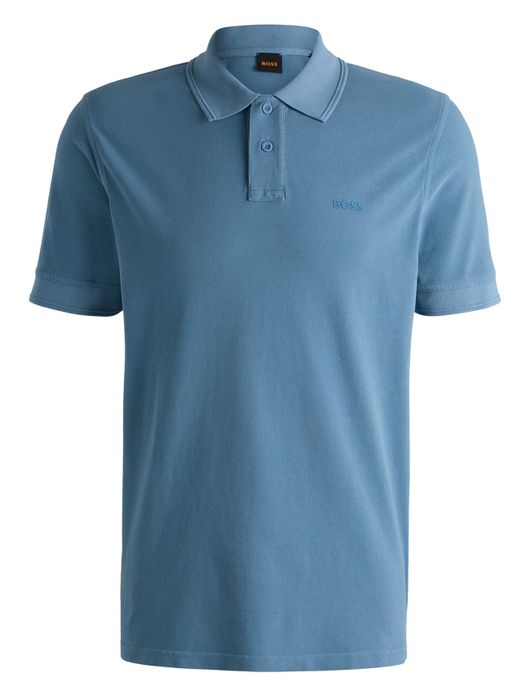 BOSS Orange poloshirt blauw Prime
