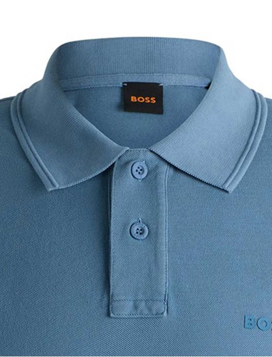BOSS Orange poloshirt blauw Prime