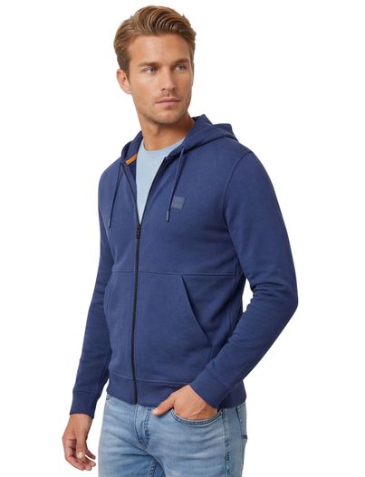 Hugo Boss Hugo Boss Orange Zetalky vest blauw met capuchon