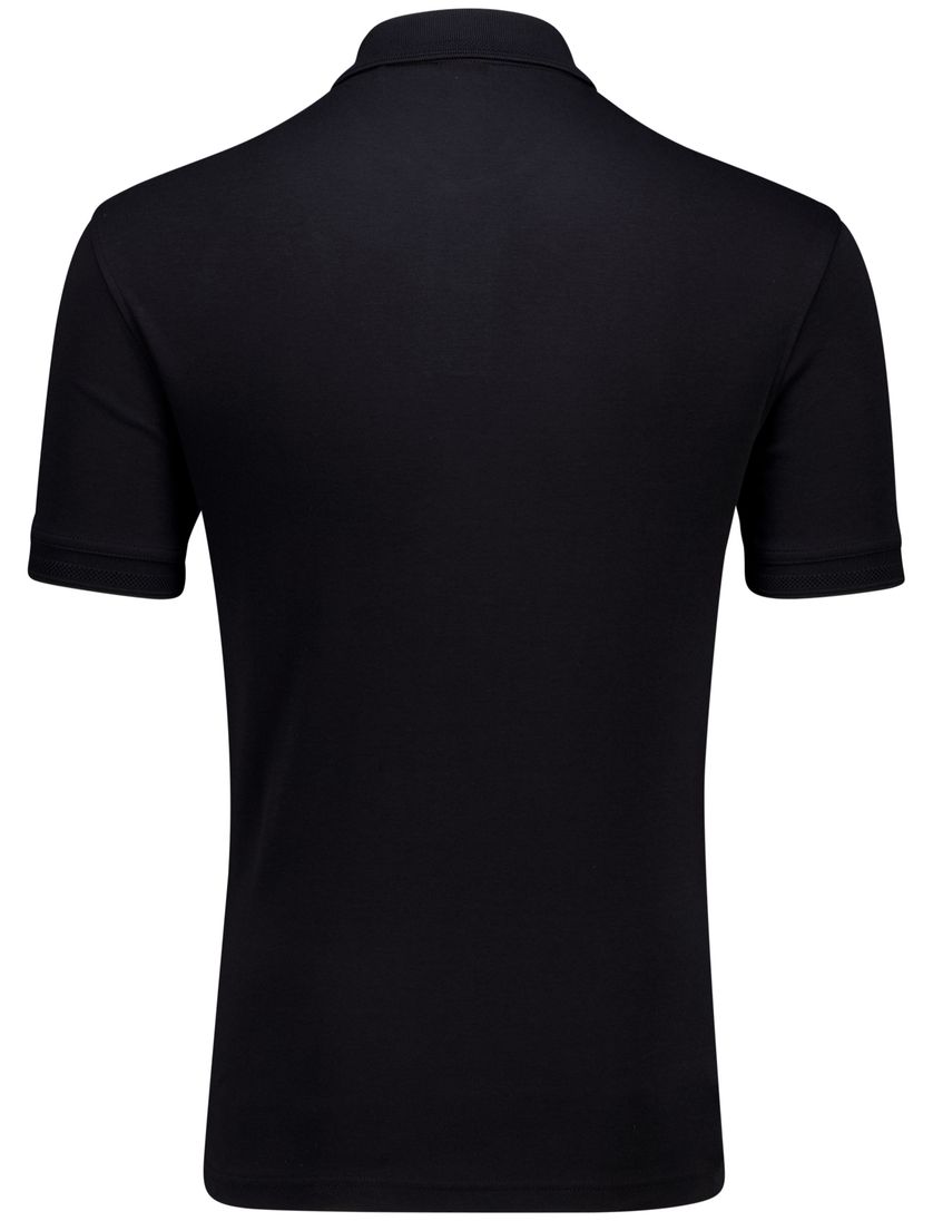 katoenen Boss Orange Polo zwart normale fit katoen