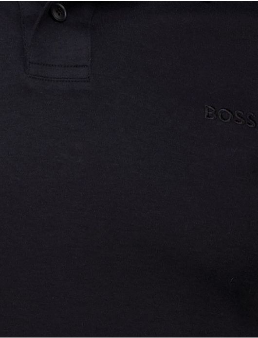 Boss Orange Polo Interlock zwart