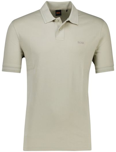 Hugo Boss Boss Orange Pe Interlock polo lichtgroen normale fit
