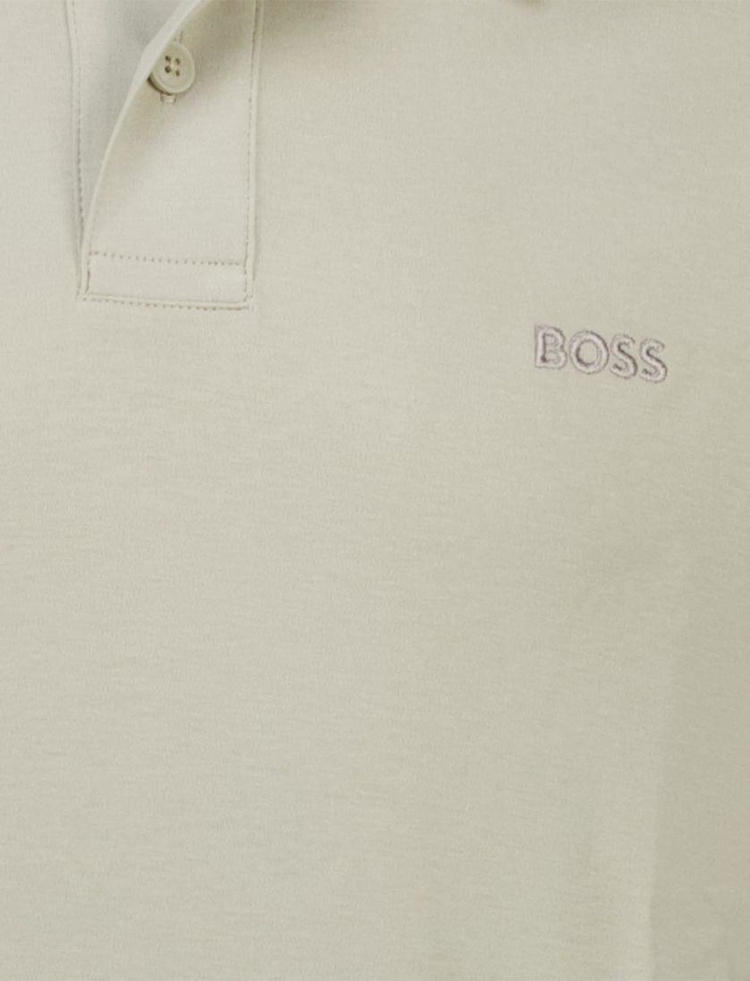 Boss Orange Pe Interlock polo lichtgroen normale fit katoen