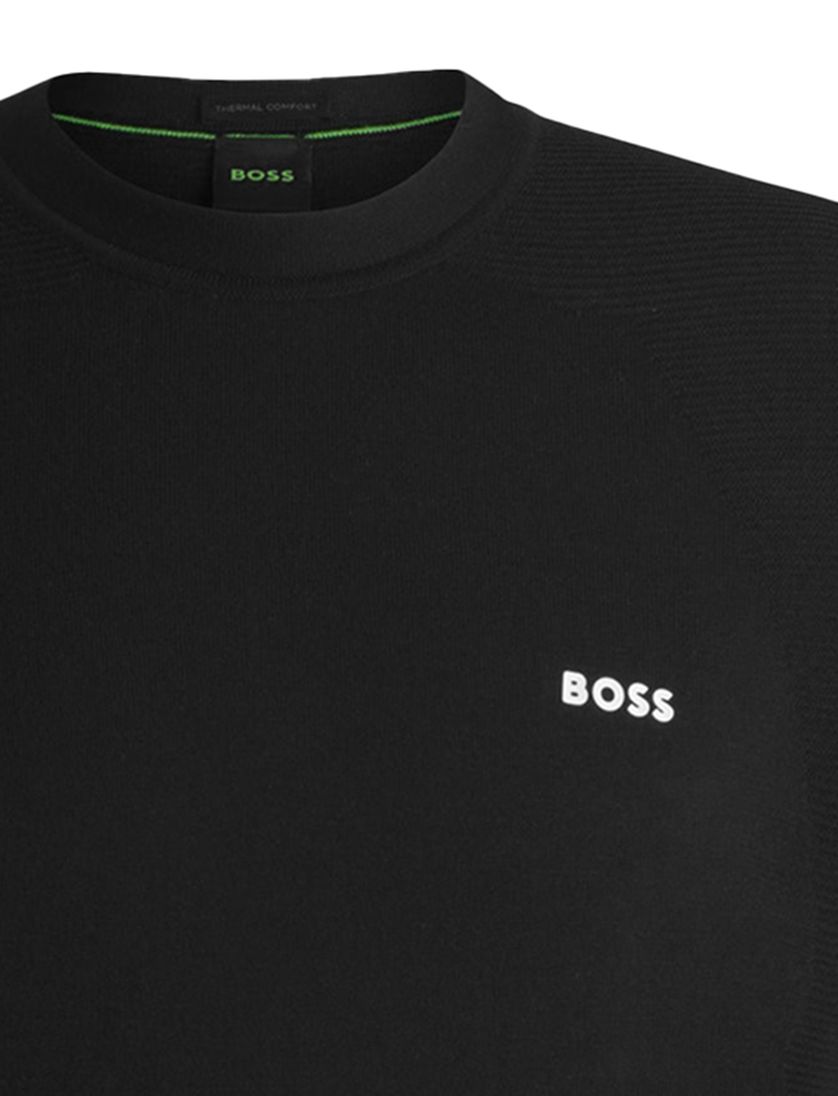 Boss Green Momentum Lite t-shirt zwart korte mouw