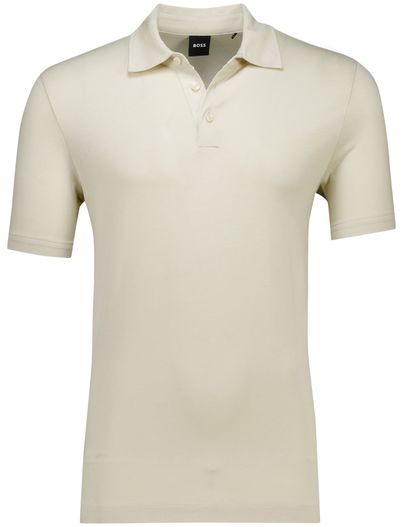Hugo Boss Hugo Boss Press poloshirt korte mouw creme lyocell