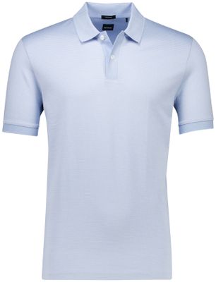 Hugo Boss Katoenen Boss Black H-parlay polo lichtblauw effen normale fit