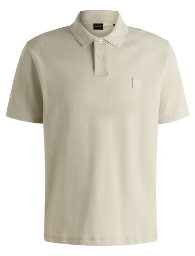 Hugo Boss BOSSOrange poloshirt beige effen