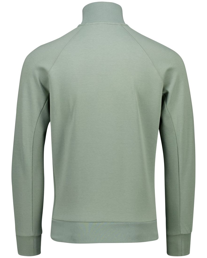 Hugo Boss Green Skaz Rib vest groen katoen effen