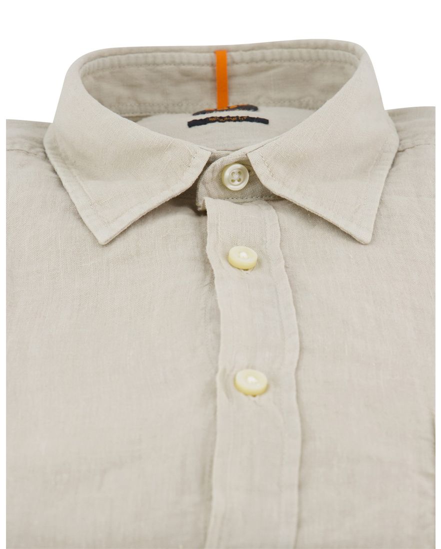 Hugo Boss Orange Relegant overhemd beige lange mouw effen