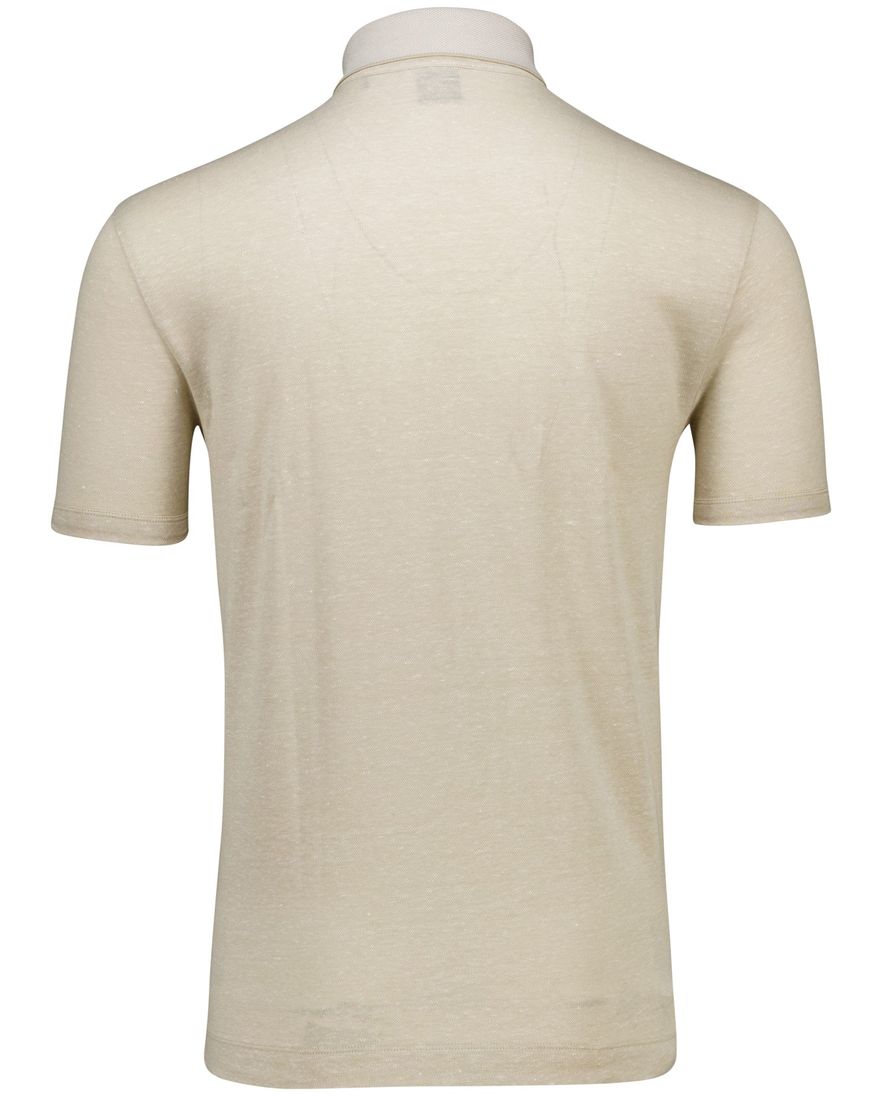 Hugo Boss Black linen blend H-Press polo beige