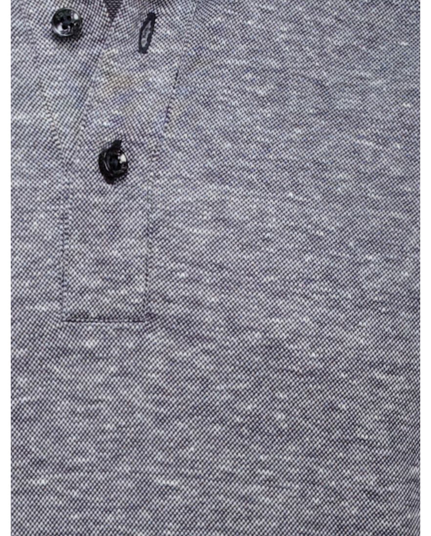 Hugo Boss H-Press linnen-blend polo grijs