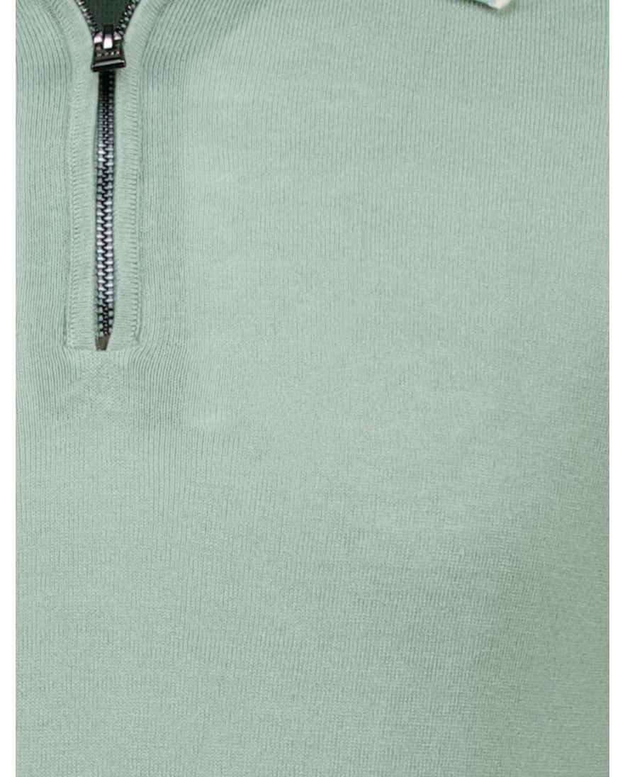 Hugo Boss black half zip polo groen